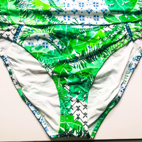 Nanette Lepore Swim NWT Palm Patchwork Bikini 12 - Picture 8 of 16